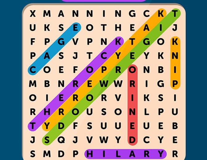 Cross Word Search Puzzle Thumbnail