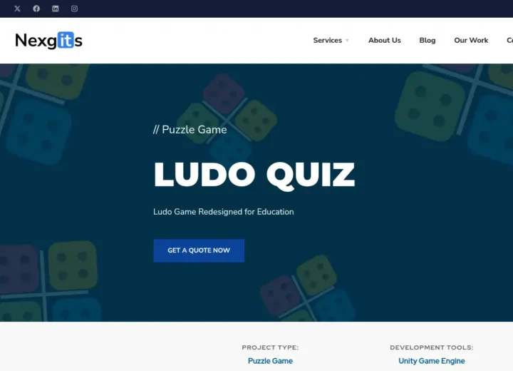 Educational Ludo quiz and trivia puzzle game development for mobile learning on Android and iOS