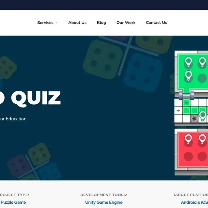 Educational Ludo quiz and trivia puzzle game development for mobile learning on Android and iOS
