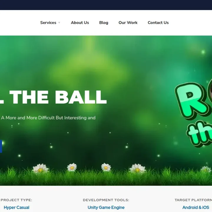 Hyper-casual roll the ball puzzle game development with challenging levels for iOS and Android