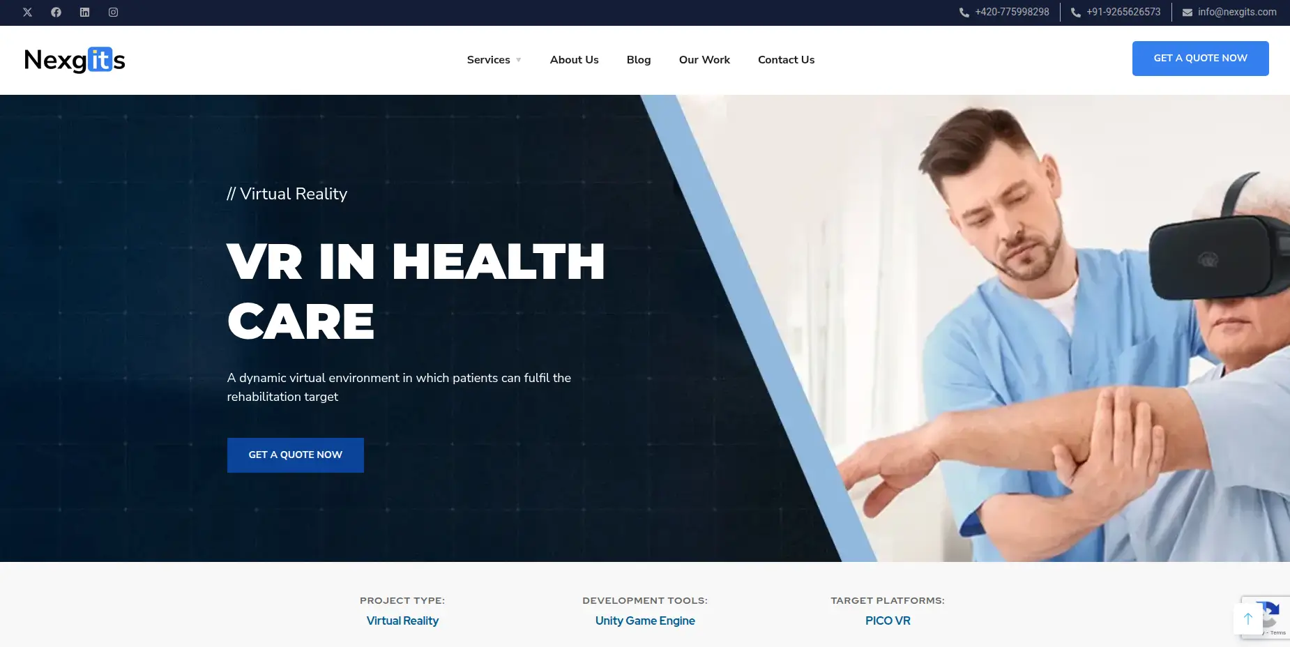 VR in Healthcare | Medical Training & Patient Care | Nexgits
