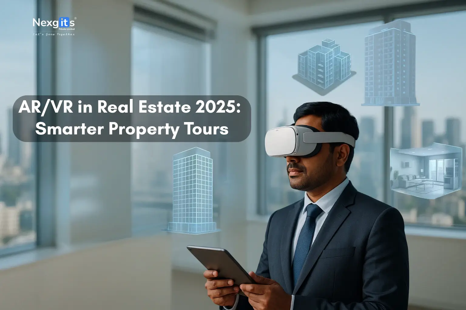 AR and VR technology in real estate for 2025 showcasing smart virtual property tours and visualization